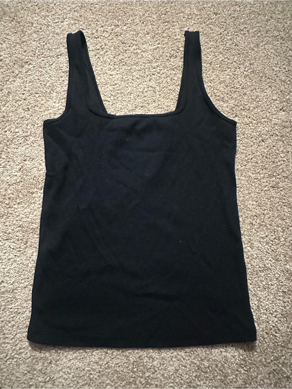 Abercrombie & Fitch Black Square Neck Tank